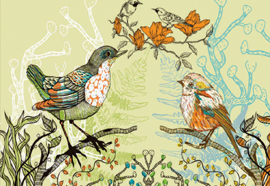 chirping birds